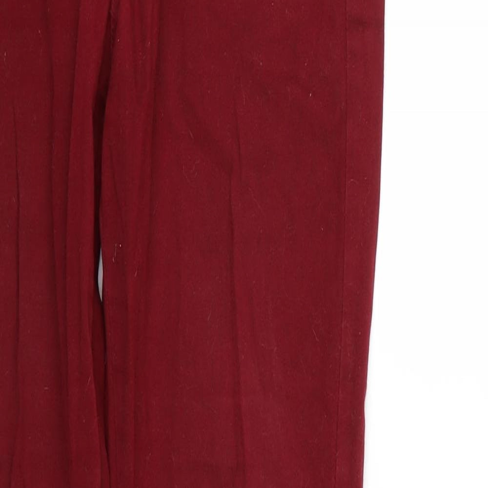Womens UK Size 10 yesyes Regular Fit Skinny Red Jeans