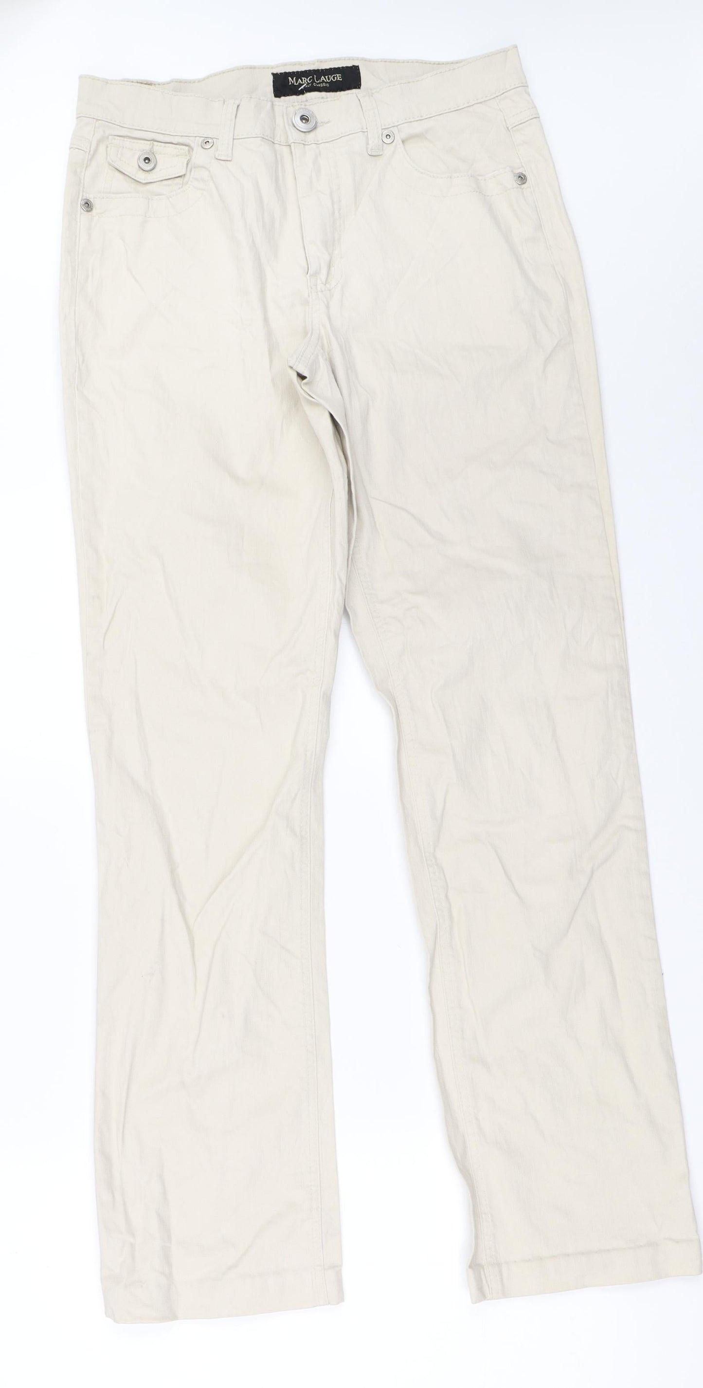 Marc Lauge Womens Beige   Straight Jeans Size 31 in L32 in