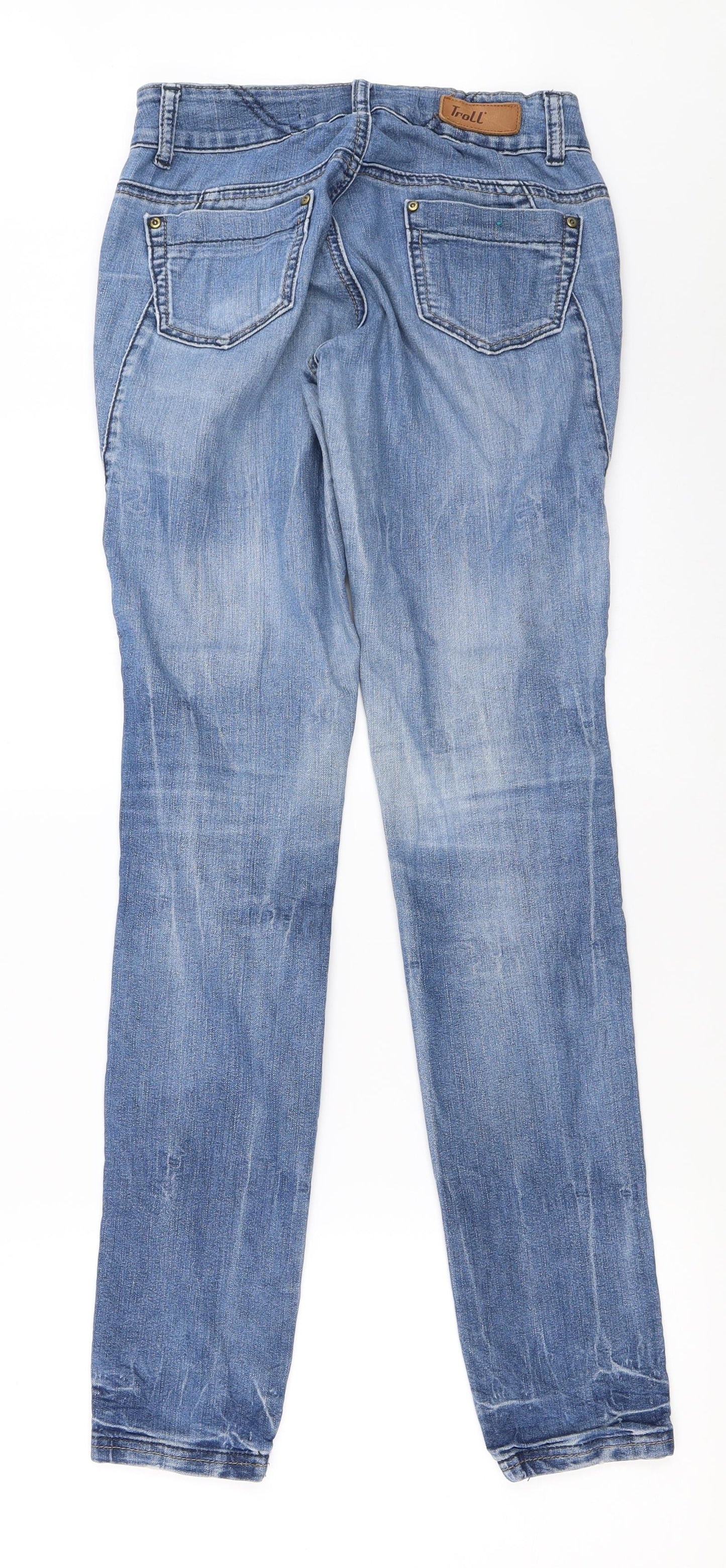 Troll Womens Blue  Denim Straight Jeans Size 34 L31.5 in
