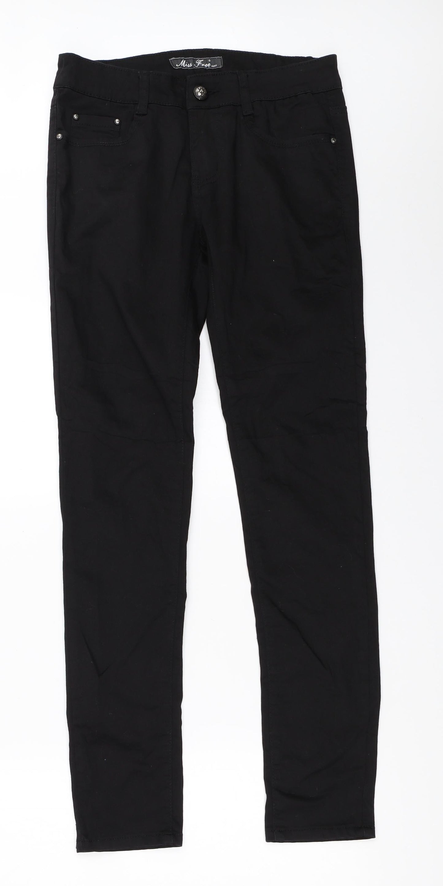 Miss Free Womens Black   Skinny Jeans Size 28 in L30.5 in