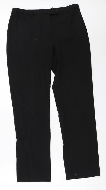 TU Womens Black   Trousers  Size 12 L29.5 in