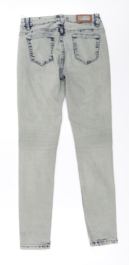 MYCHRISTY Womens Grey  Denim Skinny Jeans Size 40 L30 in