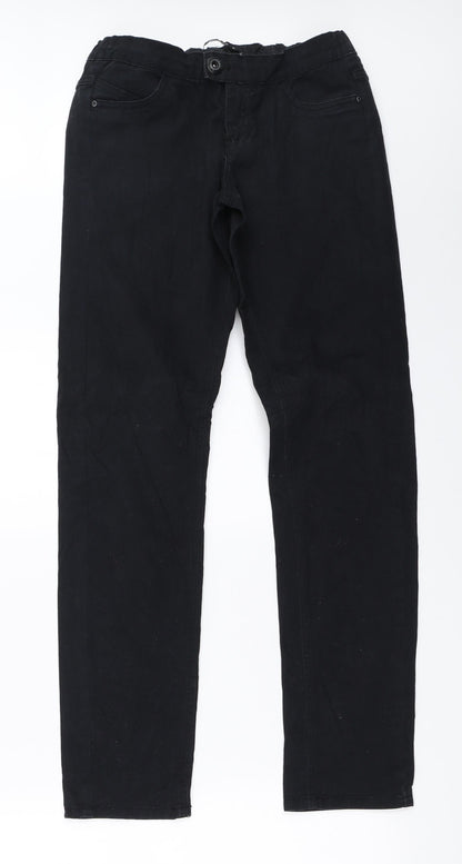 Womens UK Size 26 in House Regular Fit Straight Black Jeans