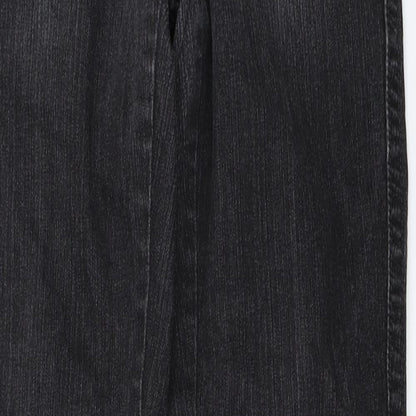 Flash Womens Black  Denim Straight Jeans Size 36 L31 in