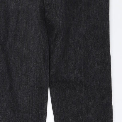 Flash Womens Black  Denim Straight Jeans Size 36 L31 in