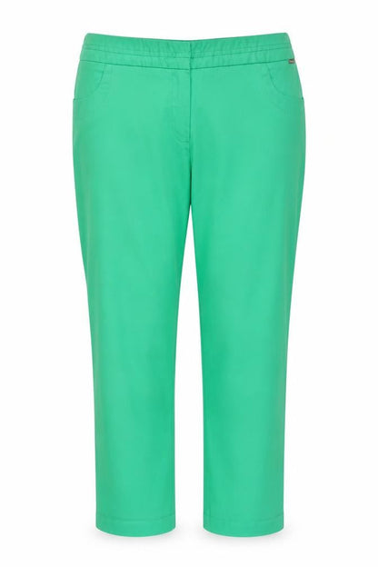 Womens UK Size 42 Solar Regular Fit Capri Green Trousers