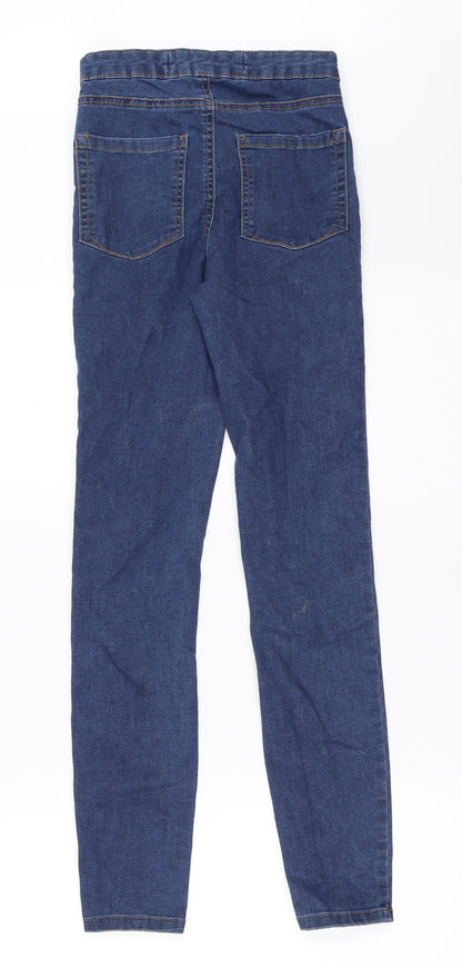 Primark Womens Blue  Denim Skinny Jeans Size 6 L27 in