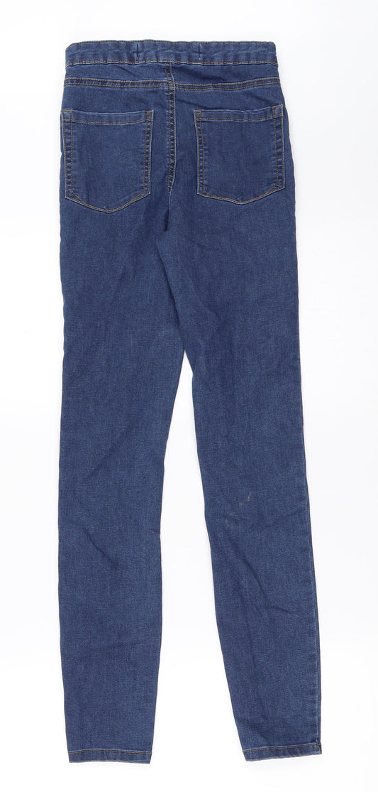 Primark Womens Blue  Denim Skinny Jeans Size 6 L27 in