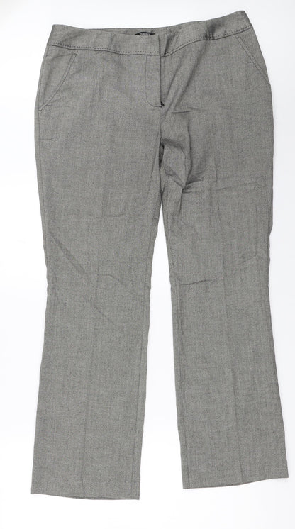 Womens UK Size 37 in Papaya Regular Fit  Grey Trousers