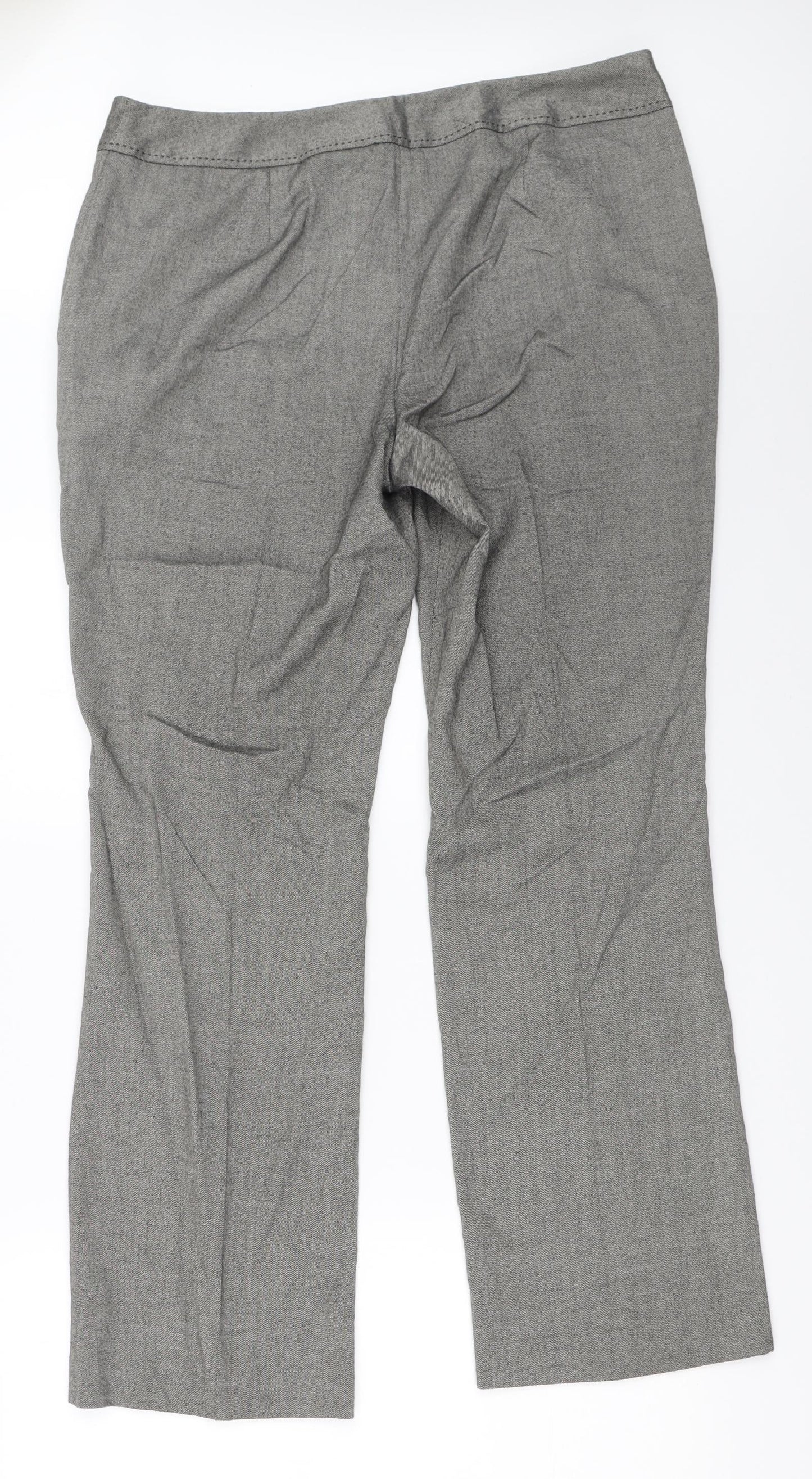 Womens UK Size 37 in Papaya Regular Fit  Grey Trousers