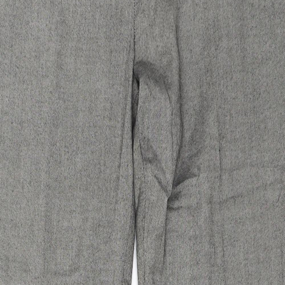 Womens UK Size 37 in Papaya Regular Fit  Grey Trousers