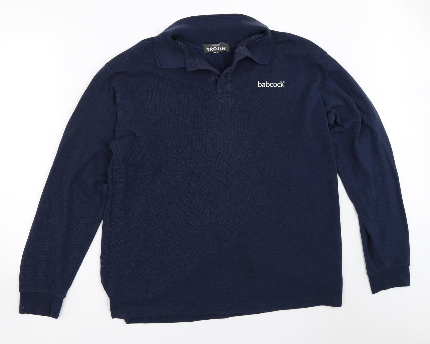 Trojan Mens Blue    Polo Size L