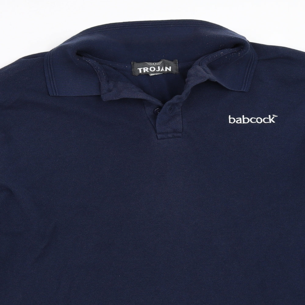 Trojan Mens Blue    Polo Size L