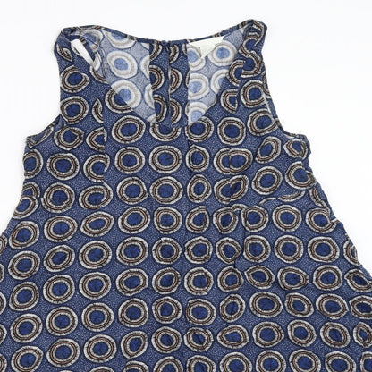 H&M Womens Blue Geometric  Mini  Size 36