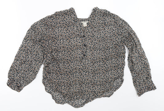 Womens UK Size 36 H&M Black Basic Blouse