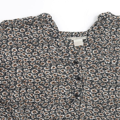 Womens UK Size 36 H&M Black Basic Blouse