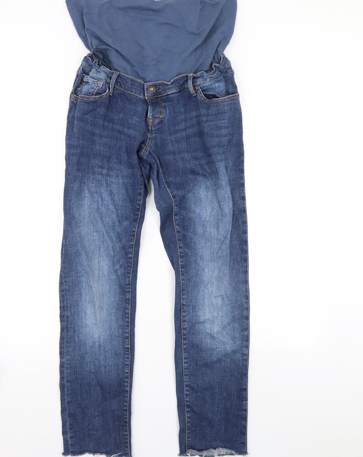 Womens UK Size 32 in Preworn Regular Fit Straight Blue Jeans