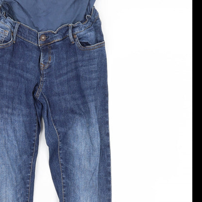 Womens UK Size 32 in Preworn Regular Fit Straight Blue Jeans