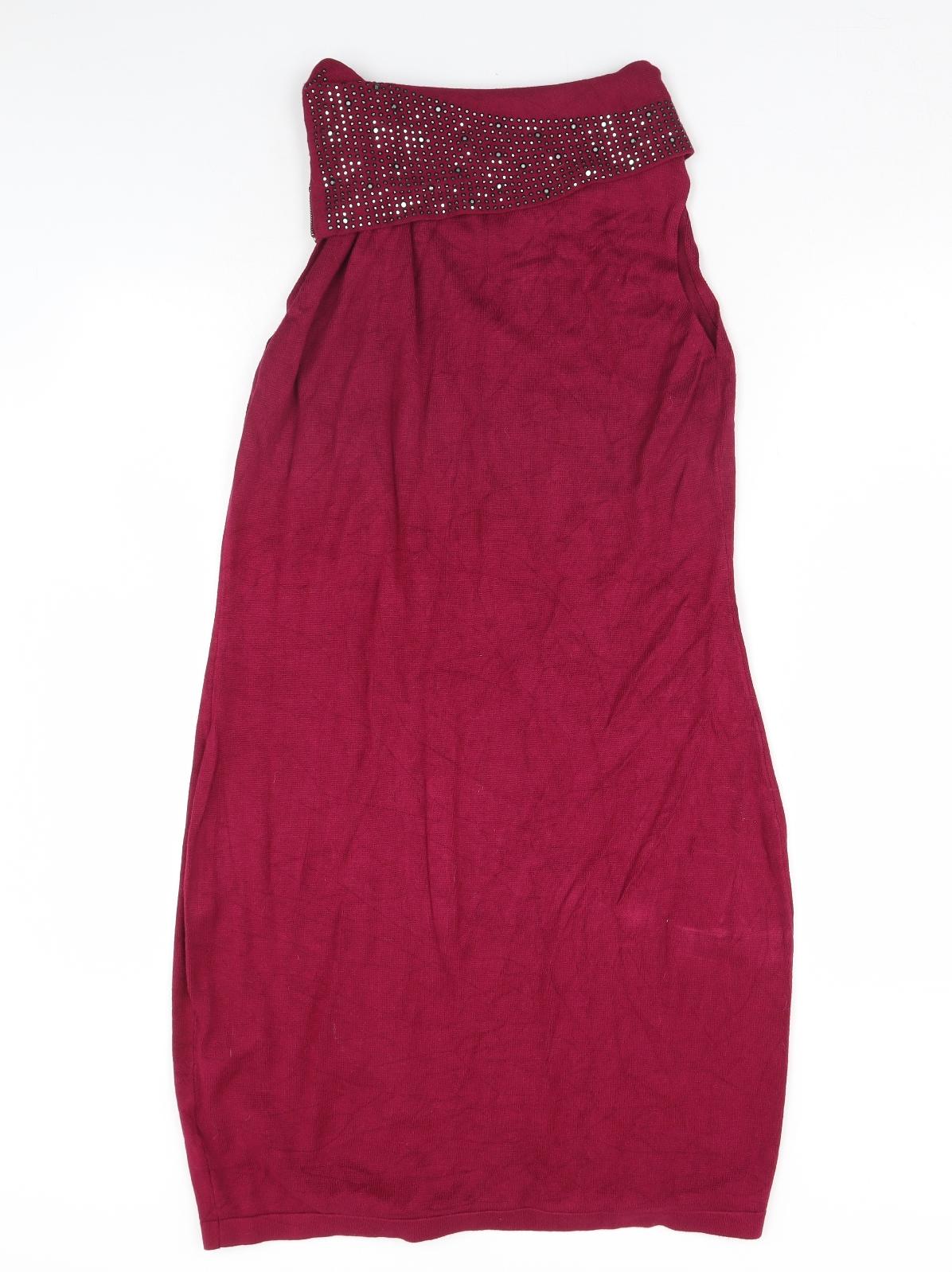 Belle vere note Womens Pink   Jumper Dress  Size L