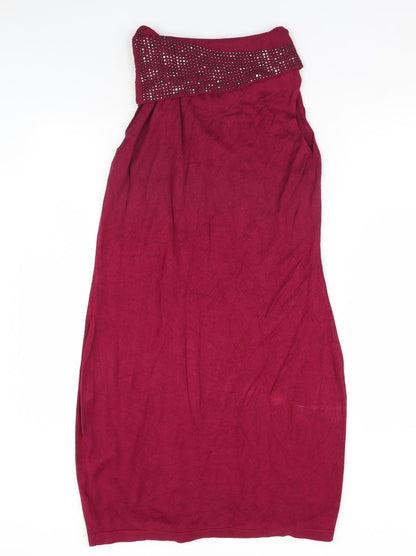 Belle vere note Womens Pink   Jumper Dress  Size L
