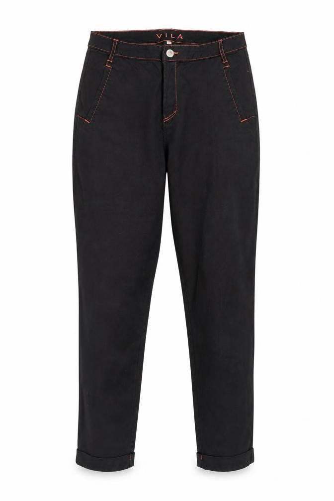 Womens UK Size 10 Villa Regular Fit  Black Trousers