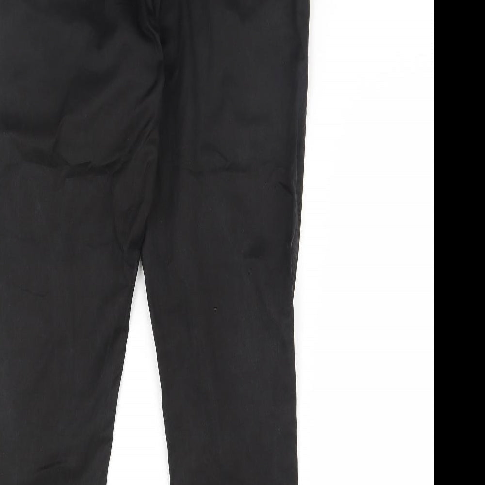 Womens UK Size 10 Villa Regular Fit  Black Trousers