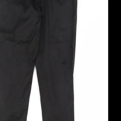 Womens UK Size 10 Villa Regular Fit  Black Trousers