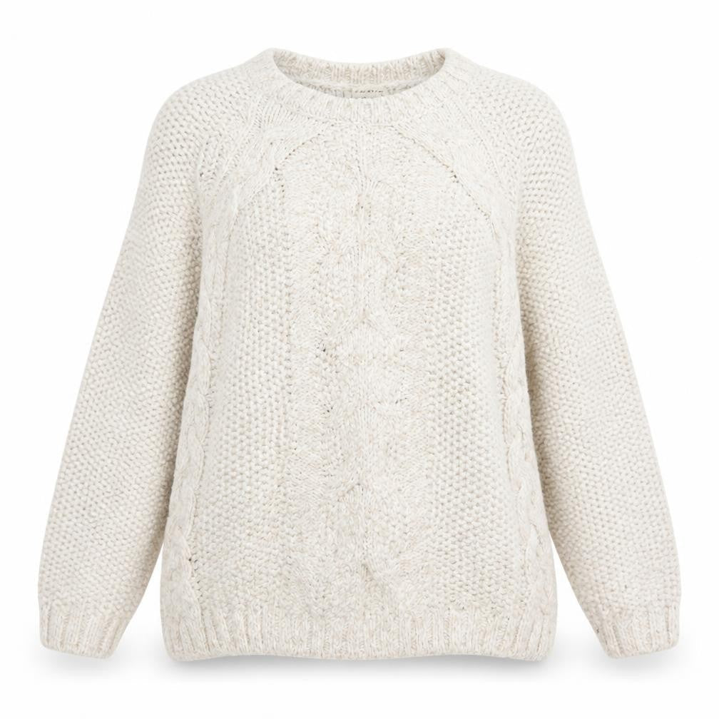 Womens UK Size 14 m&s Beige Pullover Jumper
