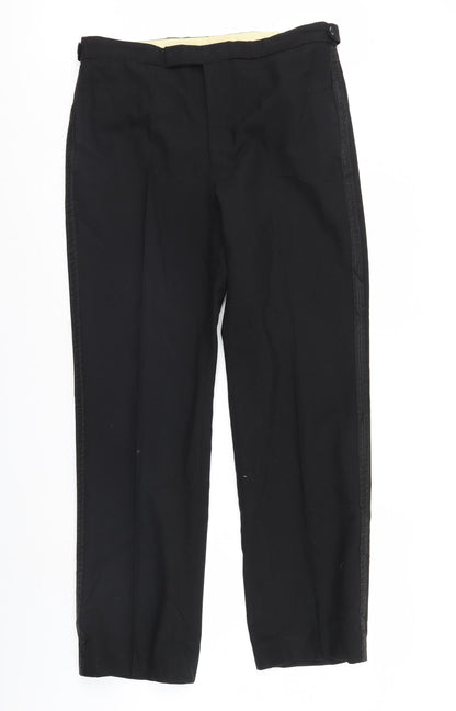 Preworn Mens Black   Dress Pants Trousers Size 36 in L32 in