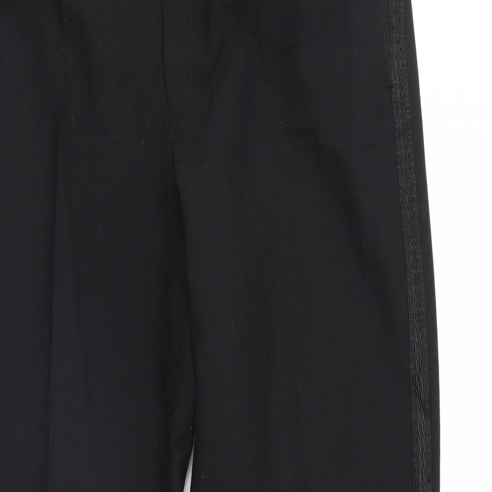 Preworn Mens Black   Dress Pants Trousers Size 36 in L32 in