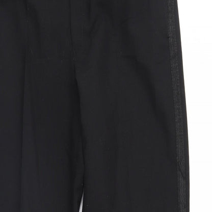 Preworn Mens Black   Dress Pants Trousers Size 36 in L32 in