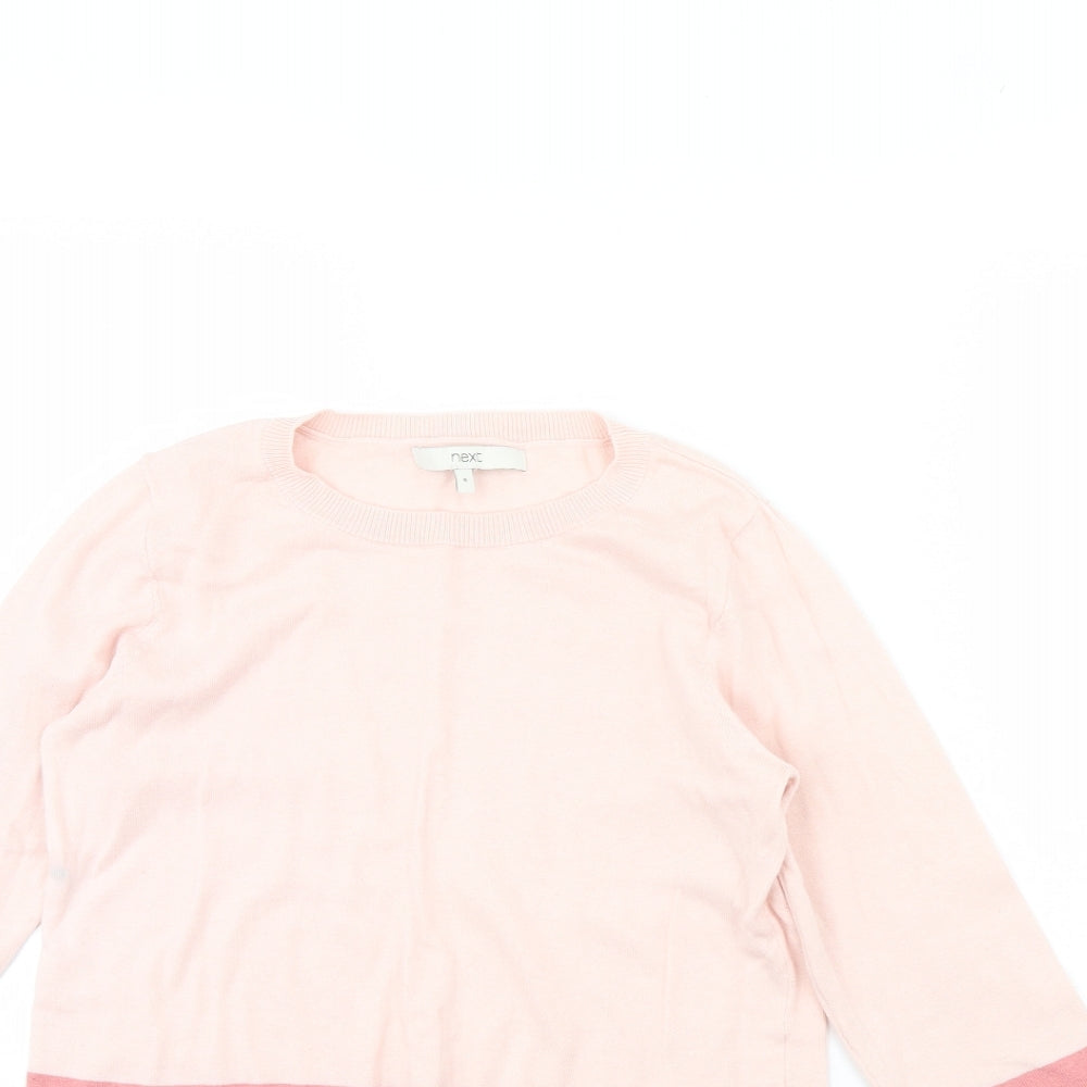 Womens UK Size 8 NEXT Pink Pullover Jumper