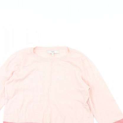 Womens UK Size 8 NEXT Pink Pullover Jumper