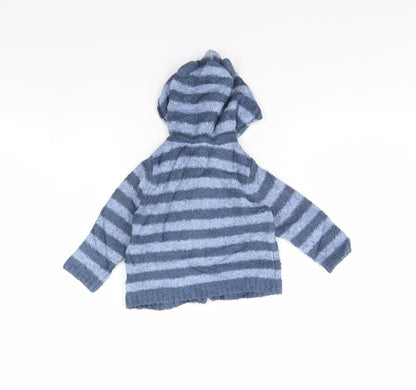 Gap Baby Blue Striped  Jacket  Size 6-9 Months