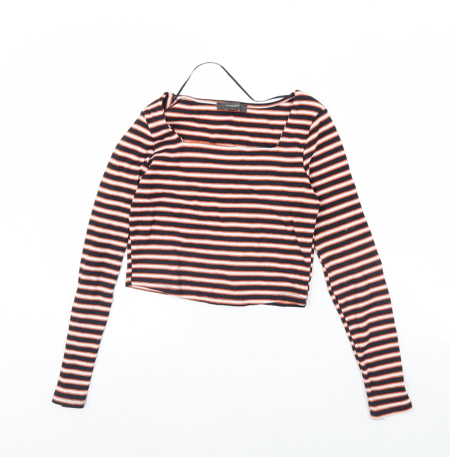 Primark Womens Black Striped  Basic Blouse Size M