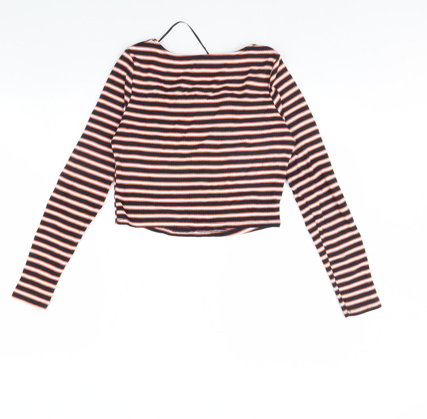 Primark Womens Black Striped  Basic Blouse Size M