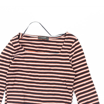 Primark Womens Black Striped  Basic Blouse Size M