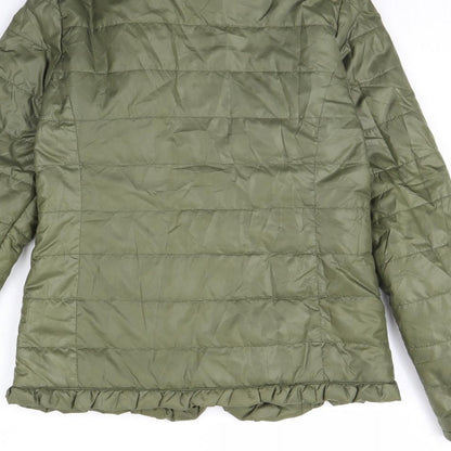 Preworn Girls Green   Rain Coat Coat Size 14 Years