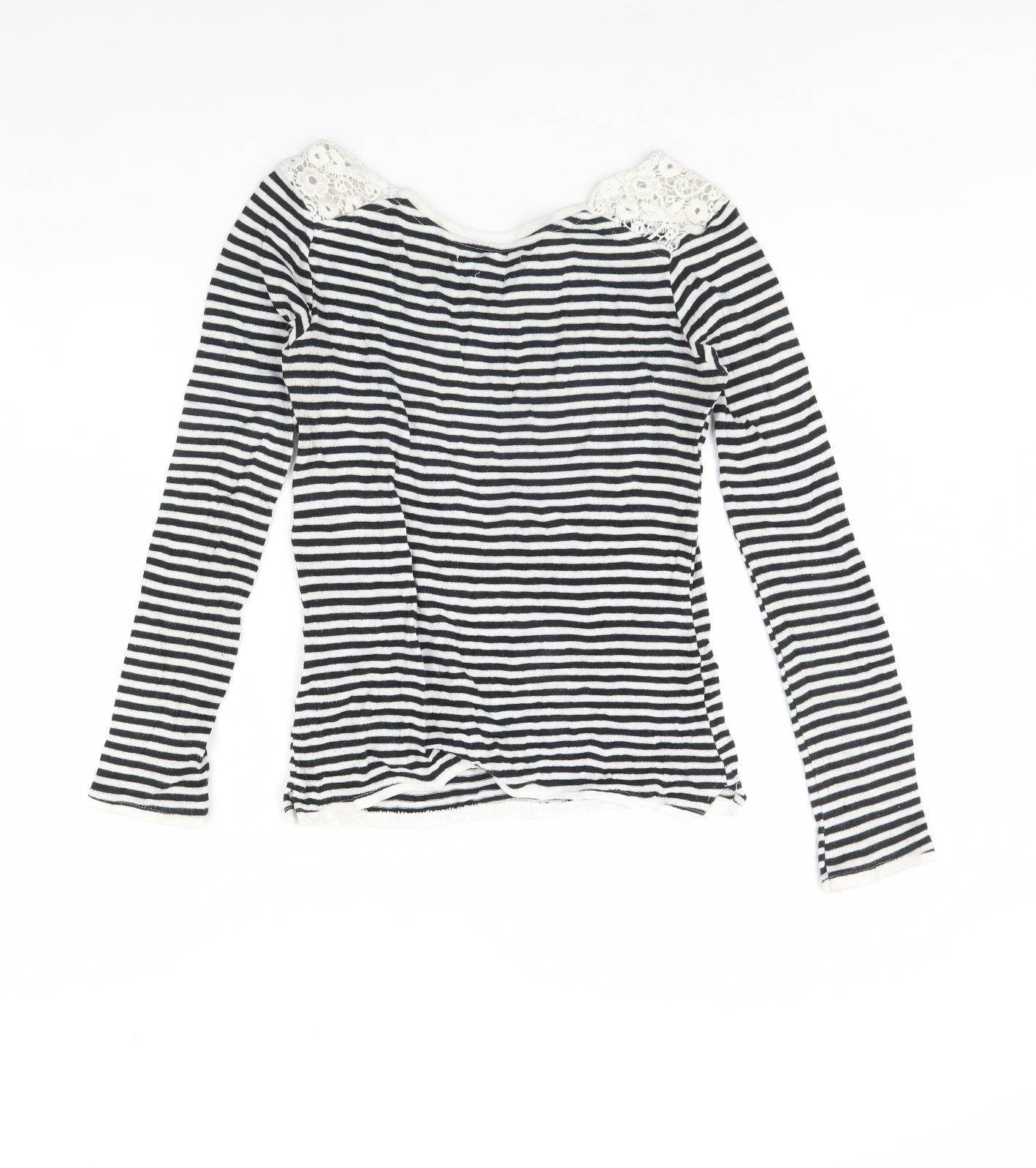 Womens UK Size M Bershka Blue Pullover Jumper