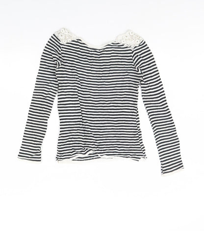 Womens UK Size M Bershka Blue Pullover Jumper