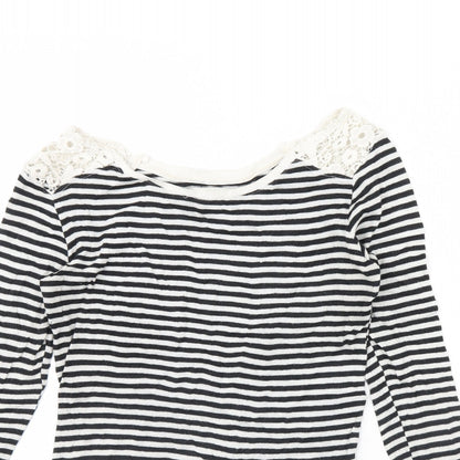 Womens UK Size M Bershka Blue Pullover Jumper