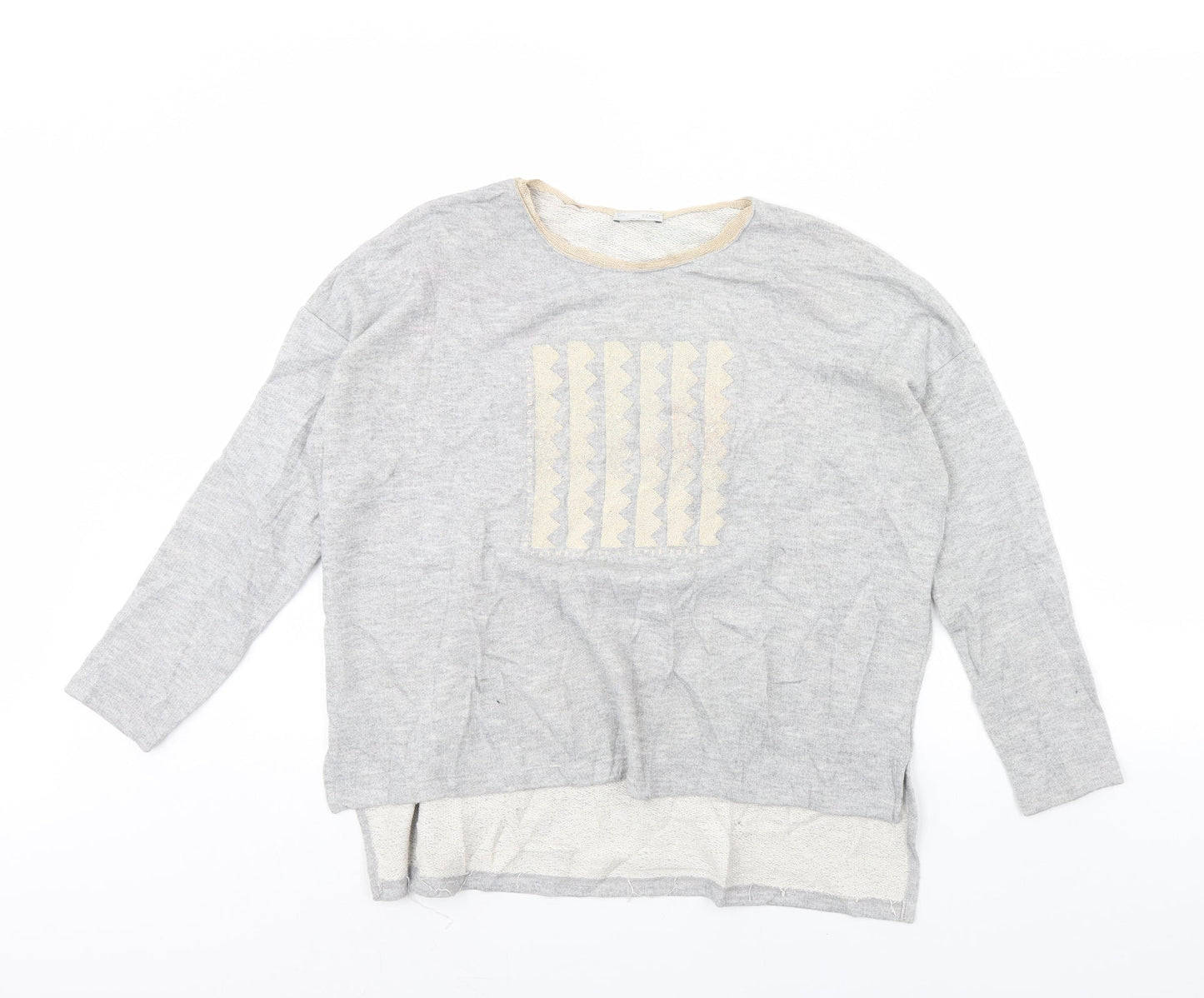 Womens UK Size M Zara Grey Pullover Jumper