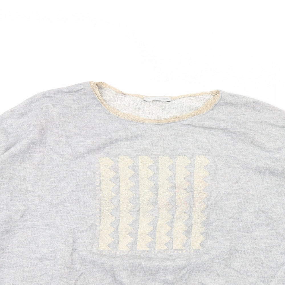 Womens UK Size M Zara Grey Pullover Jumper
