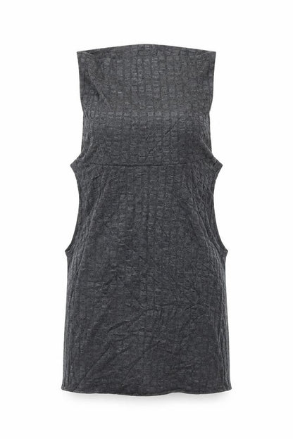 Womens UK Size S Style plus Grey Basic Tank