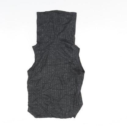 Womens UK Size S Style plus Grey Basic Tank