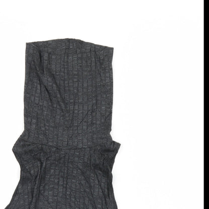 Womens UK Size S Style plus Grey Basic Tank