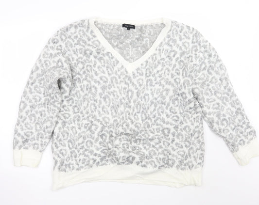 Womens UK Size L Newlook Grey Pullover Jumper
