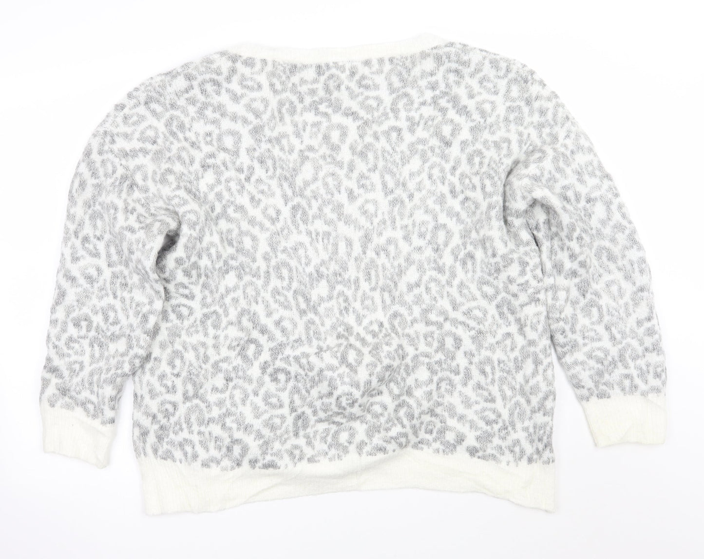 Womens UK Size L Newlook Grey Pullover Jumper