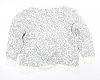Womens UK Size L Newlook Grey Pullover Jumper