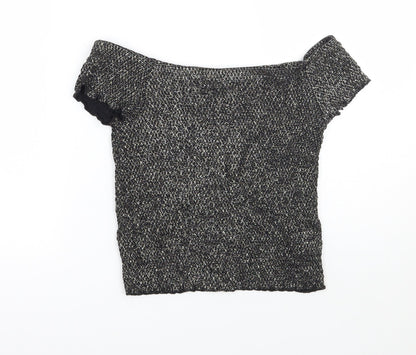 Very Girls Black   Basic T-Shirt Size 12 Years